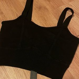 House of Harlow 1960 Black knit crop Tank
